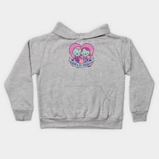 Love at First Fright // Cute Zombie Valentine Kids Hoodie